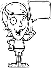 Cartoon Woman Talking