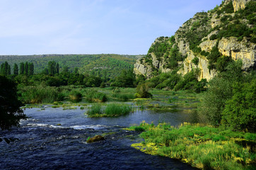 Fototapeta na wymiar KRKA Nationalpark, Roskji slap, Kroatien