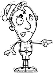 Angry Cartoon Xmas Elf