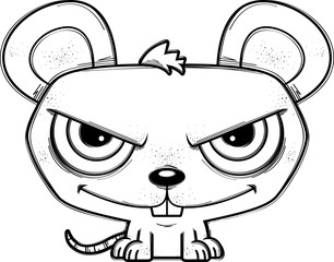 Sinister Little Cartoon Mouse