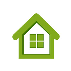 Green house icon