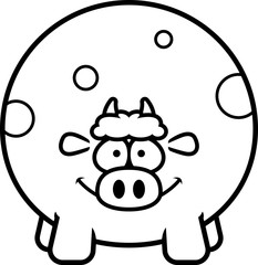 Happy Cartoon Cow