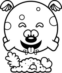 Cartoon Dog Eating