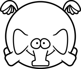 Flying Cartoon Elephant