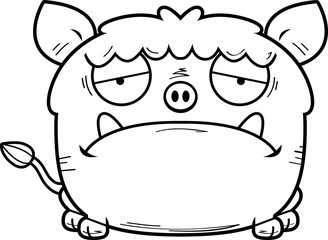 Sad Little Boar