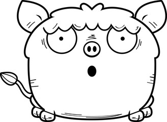 Surprised Little Boar