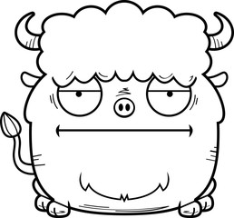 Bored Cartoon Bison