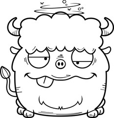 Drunk Cartoon Bison