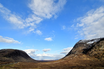 Fototapeta na wymiar Scotland highlands mountains