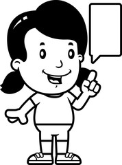 Cartoon Girl Talking
