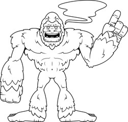 Cartoon Sasquatch Talking