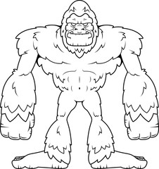 Cartoon Sasquatch Standing