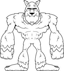 Cartoon Werewolf Standing