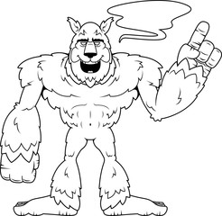 Cartoon Werewolf Talking