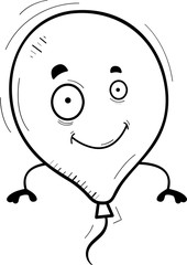 Cartoon Balloon Smiling