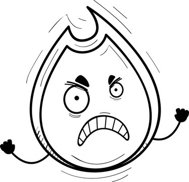 recommend clip art: Angry Cartoon Flame