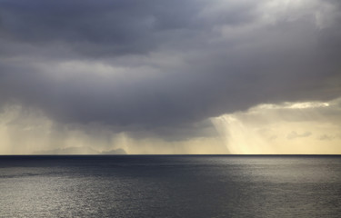 View of atlantic ocean near Madeira island. Portugal