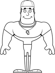 Cartoon Smiling Coach