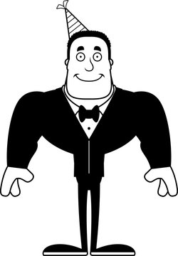 recommend clip art: Cartoon Smiling Partygoer