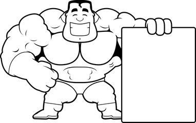 Cartoon Superhero Sign