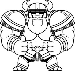 Cartoon Viking Thumbs Up