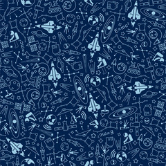 Background pattern with space universe theme