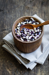 Purple grains-beens in a bowl