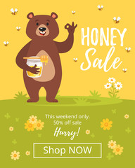 honey sale banner