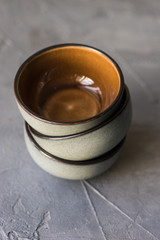 Rustic ceramic bowls