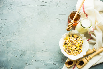 Fototapeta premium Healthy breakfast concept