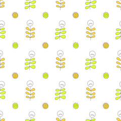 Seamless baby pattern with twig and spiral. Best Choice for cards, invitations, printing, party packs, blog backgrounds, paper craft, party invitations, digital scrapbooking.