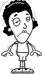 Sad Cartoon Black Woman
