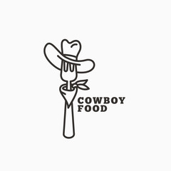 Cowboy food logo