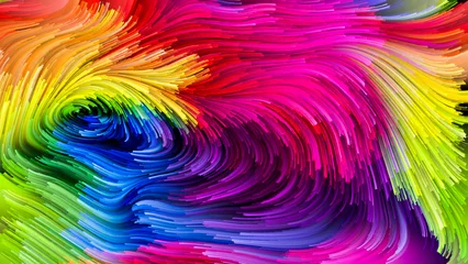 Rolgordijnen Virtual Liquid Color © agsandrew