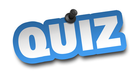 quiz concept 3d illustration isolated