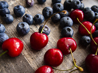 Naklejka na ściany i meble bright ripe berries