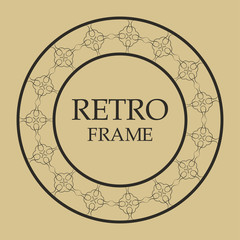 Vintage retro frame