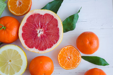 Mixed citrus background