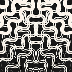 Abstract geometric pattern with fading wavy lines, halftone transition effect