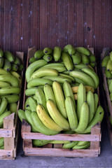 Bunch of bananas on roadside stall