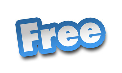 free concept 3d illustration isolated