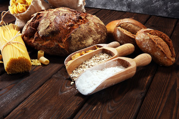 whole grain products with complex carbohydrates
