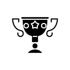 Prize bounty black icon concept. Prize bounty flat  vector symbol, sign, illustration.