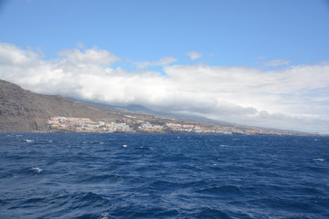 Pueblo costero en la isla de Tenerife