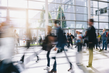 blurred crowd of people 