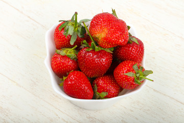Strawberry in the bowl