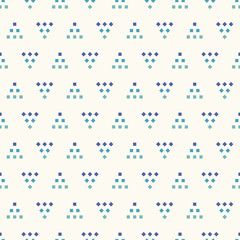Seamless pattern with triangles in blue colors