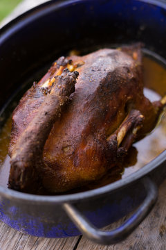 beautiful food: baked whole duck