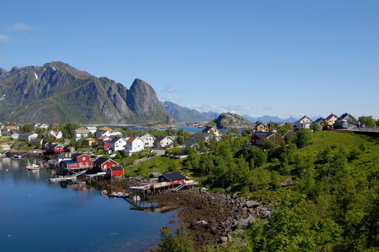 Norway. Fisherman's village in the Lofoten Islands
