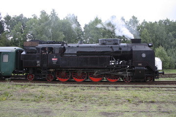 Fototapeta premium Czech old steam locomotive